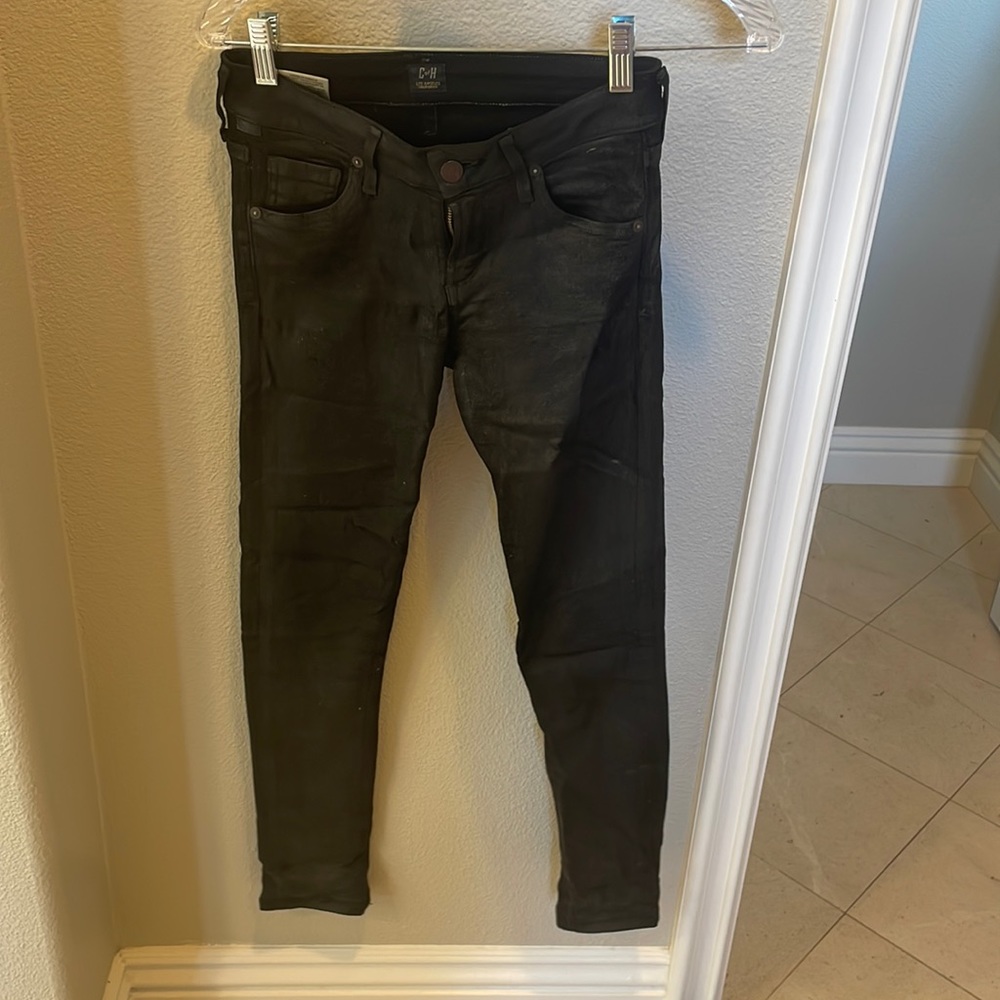 Citizens oh humanity jeans .. leather look.. stretch material.